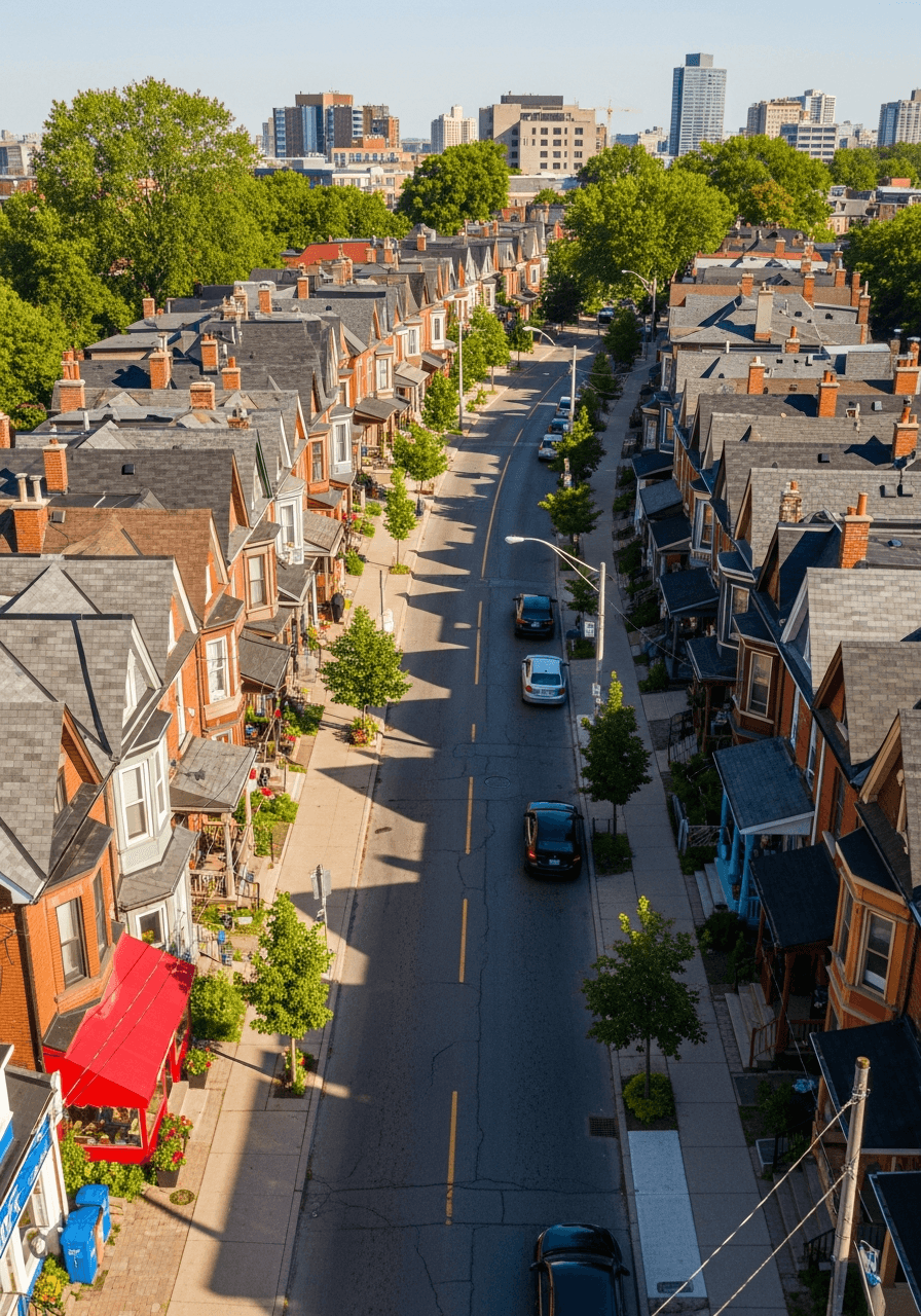 Leslieville neighbourhood, served by Portuguese Housekeeping Services
